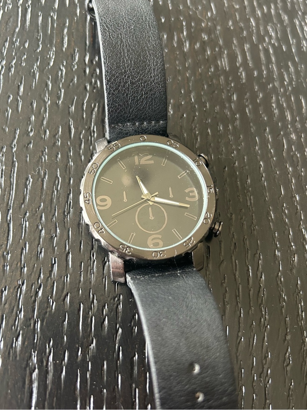 Watch with Leather Strap